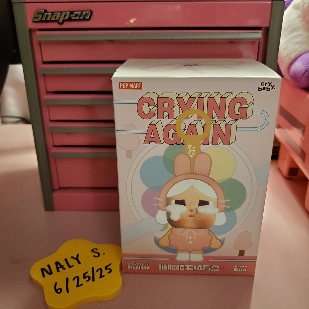 *SOLD* POPMART POP NOW CRYBABY Crying Again Vinyl-face plush pendant blind box
